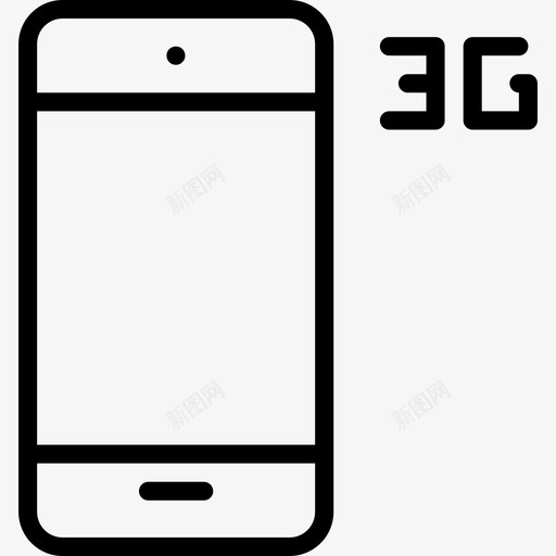 Phone-3Gsvg_新图网 https://ixintu.com Phone-3G