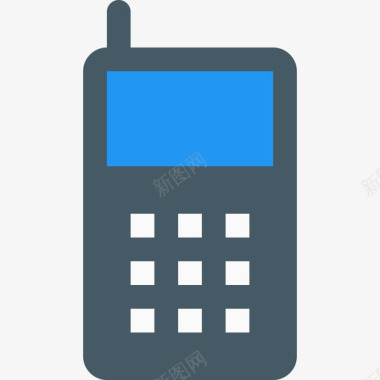 手机移动电话5扁平图标图标