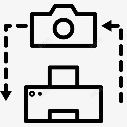 连接相机到打印插件打印机图标svg_新图网 https://ixintu.com 打印机 插件 设置 连接相机到打印 连接设备1