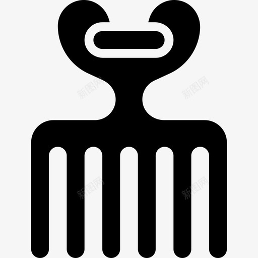 梳非洲符号2字形图标svg_新图网 https://ixintu.com 字形 梳 非洲符号2