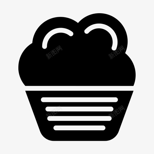 纸杯蛋糕美味食物图标svg_新图网 https://ixintu.com 纸杯蛋糕 美味 食物 餐厅