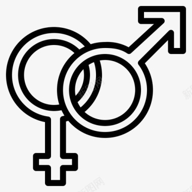 性女性性别图标图标