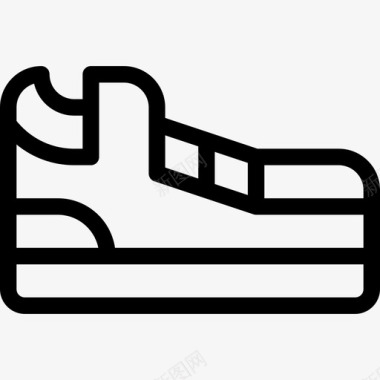 鞋鞋类2直线型图标图标