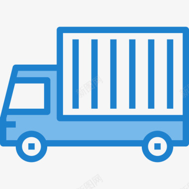 送货车购物104蓝色图标图标
