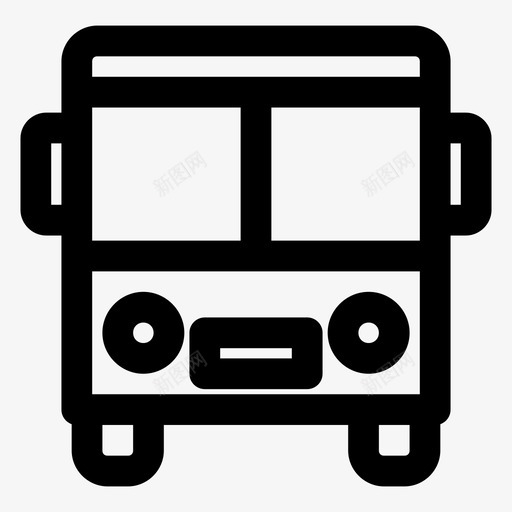 公共汽车交通工具旅游巴士图标svg_新图网 https://ixintu.com 交通工具 公共汽车 旅游巴士