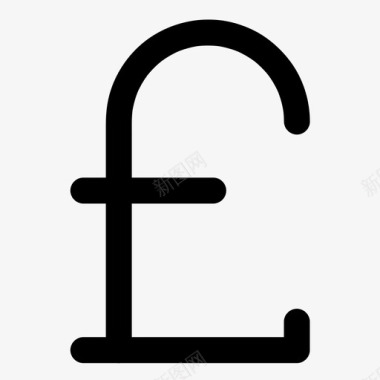 英镑货币收入图标图标