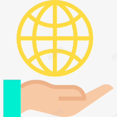 全球商务和管理6持平图标图标