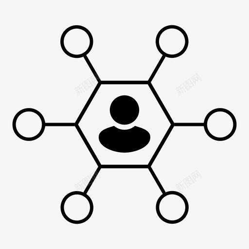 图表头像业务图标svg_新图网 https://ixintu.com 业务 业务演示 信息图表 图表 头像 演示 连接