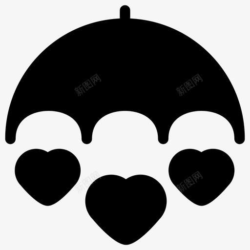 遮住我的爱心护图标svg_新图网 https://ixintu.com 伞 心 情人 护 浪漫实实在在 遮住我的爱