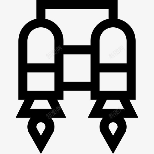 喷气包空间82直线图标svg_新图网 https://ixintu.com 喷气包 直线 空间82