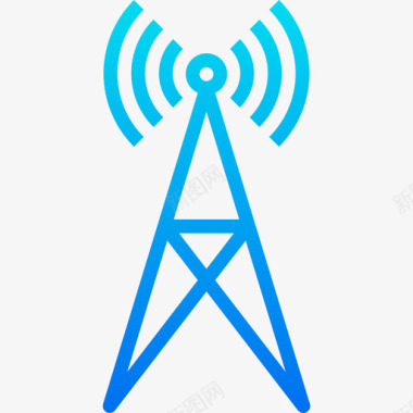 信号塔通信互联网2坡度图标图标