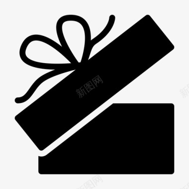 礼品盒生日礼物包装图标图标