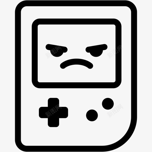 mademoji情绪图标svg_新图网 https://ixintu.com emoji gameboy gameboy表情线 mad 情绪 感觉 表情