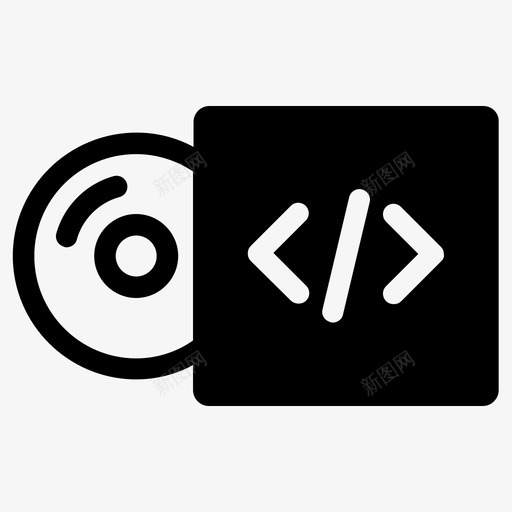 软件开发程序图标svg_新图网 https://ixintu.com 开发 程序 软件 软件光盘 软件包