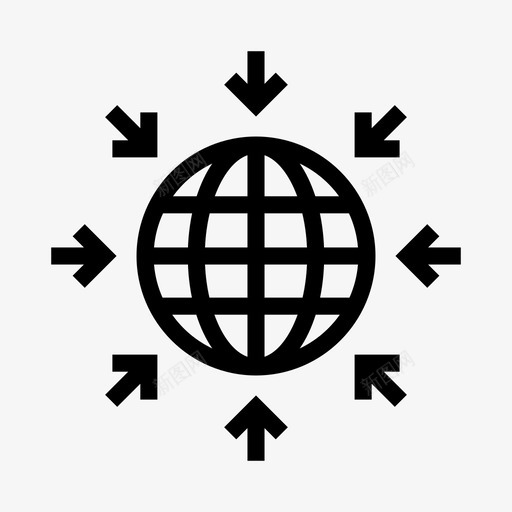 全球网络业务连接图标svg_新图网 https://ixintu.com 业务 全球网络 数据存储 连接