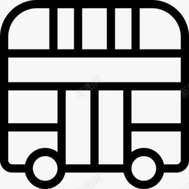 双层巴士英国2直达图标图标