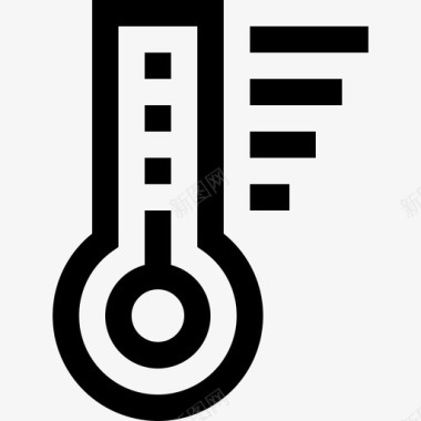 温度计医用85线性图标图标