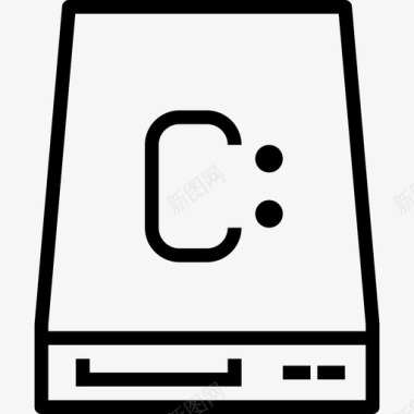 本地磁盘计算机硬件3线性图标图标