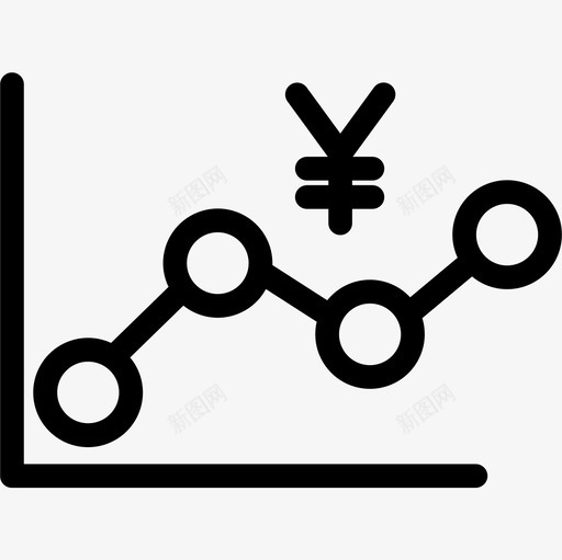 折线图业务237持平图标svg_新图网 https://ixintu.com 业务237 折线图 持平