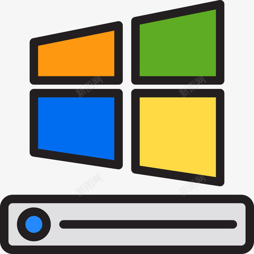 Windows操作系统计算机硬件线颜色图标svg_新图网 https://ixintu.com Windows操作系统 线颜色 计算机硬件
