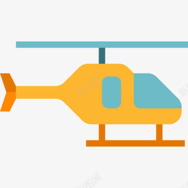 直升机运输61扁平图标图标
