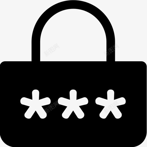 密码保护和安全2已填充图标svg_新图网 https://ixintu.com 保护和安全2 密码 已填充