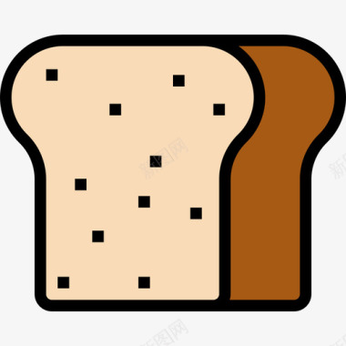 面包食品98原色图标图标