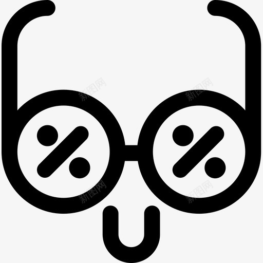 眼镜电子商务64线性图标svg_新图网 https://ixintu.com 电子商务64 眼镜 线性