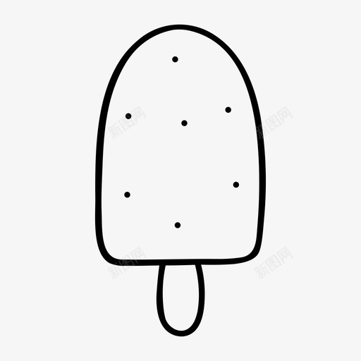 冰淇淋水果冰棍图标svg_新图网 https://ixintu.com 冰棍 冰淇淋 夏日 水果 甜甜可口 食物和饮料手绘