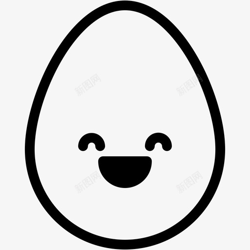 快乐鸡蛋表情图标svg_新图网 https://ixintu.com 快乐 情绪 感觉 表情 鸡蛋 鸡蛋表情线