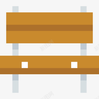 长凳内部2扁平图标图标