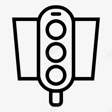 红绿灯道路标志图标图标