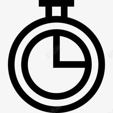 计时器支架6直线图标图标