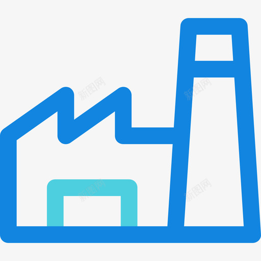 工厂杂项22线性蓝色图标svg_新图网 https://ixintu.com 工厂 杂项22 线性蓝色