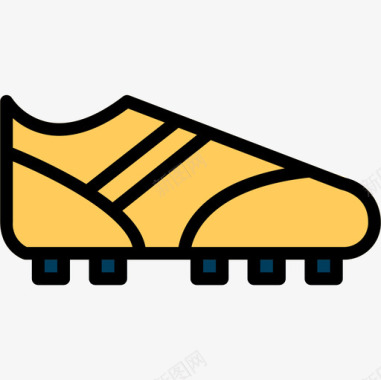 足球鞋24码线性颜色图标图标