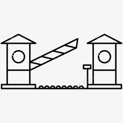 收费亭收费亭公路税收图标高清图片