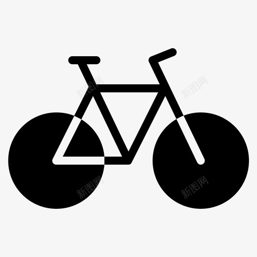 山地自行车自行车交通工具图标svg_新图网 https://ixintu.com 交通工具 公共交通2字形实心 山地自行车 旅游 自行车