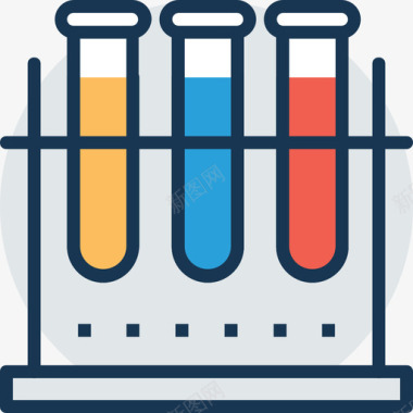 试管科技8线色图标图标