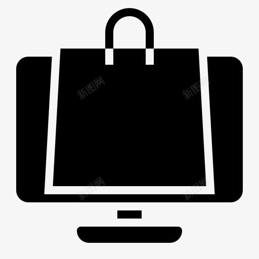 购物购物袋电子商务图标svg_新图网 https://ixintu.com 在线 电子商务 购买 购物 购物袋