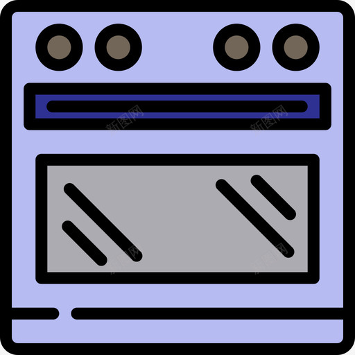 烤箱家用10线性颜色图标svg_新图网 https://ixintu.com 家用10 烤箱 线性颜色