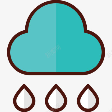 雨农场15线性颜色图标图标