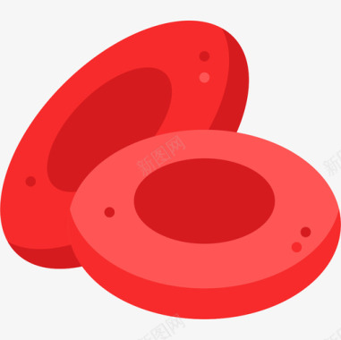 红细胞献血18平坦图标图标
