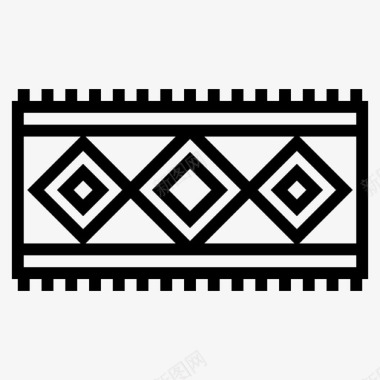 地毯古董装饰图标图标