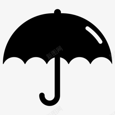 伞气候保护图标图标