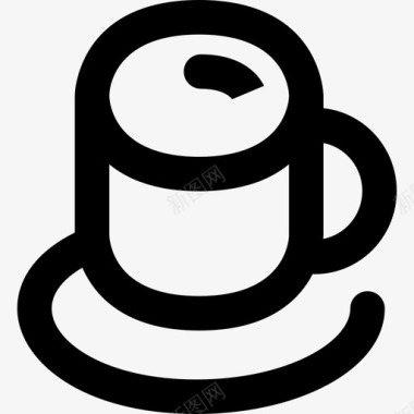 咖啡假日7直系图标图标