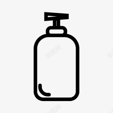 肥皂瓶身体清洁剂图标图标