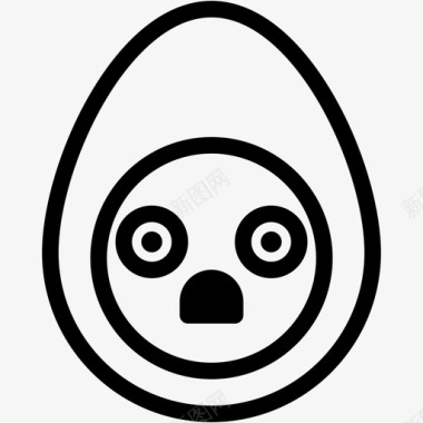 惊艳煮蛋表情图标图标