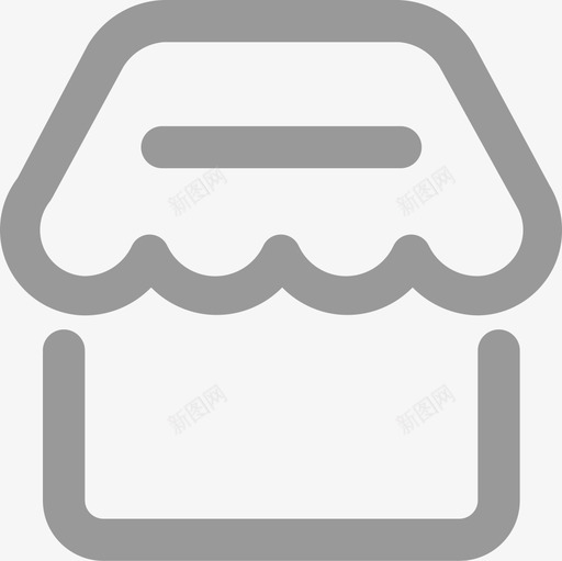 商城icon 无色svg_新图网 https://ixintu.com 商城icon 无色