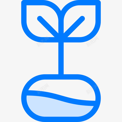 植物咖啡和茶蓝色图标svg_新图网 https://ixintu.com 咖啡和茶 植物 蓝色