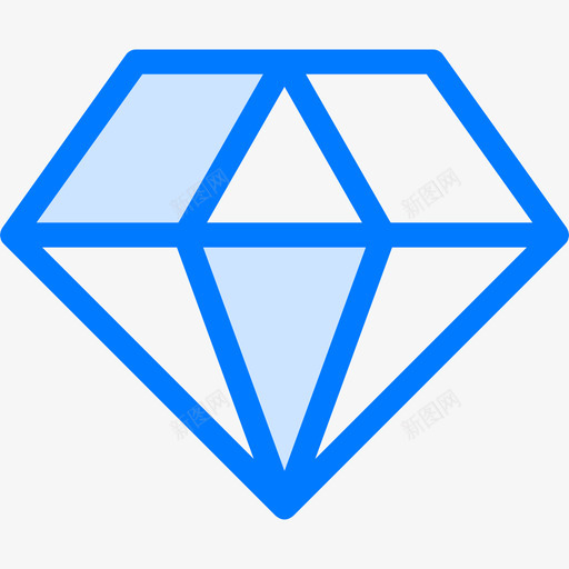 钻石24个奖项蓝色图标svg_新图网 https://ixintu.com 24个奖项 蓝色 钻石